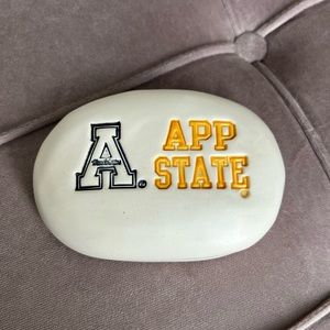Appalachian State ceramic stone paperweight